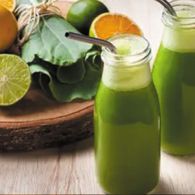 Suco verde detox 500ml (couve, limão, gengibre e laranja)